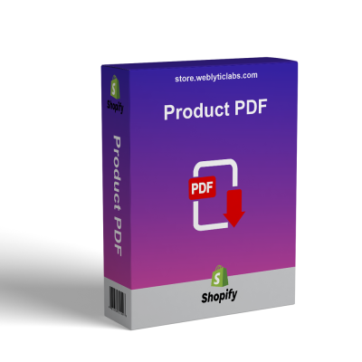 Shopify Product PDF