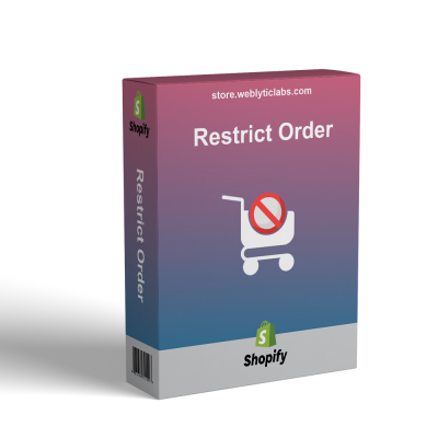 Shopify Restrict Order PRO